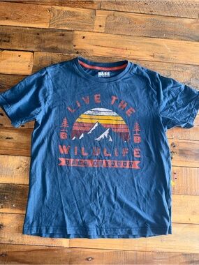 Bass Outdoor Boys' Navy 'Live the Wildlife' Graphic Tee